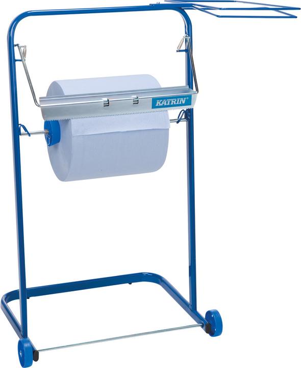 Actual product image Katrin Industrial roll dispenser Blue Line with Bin