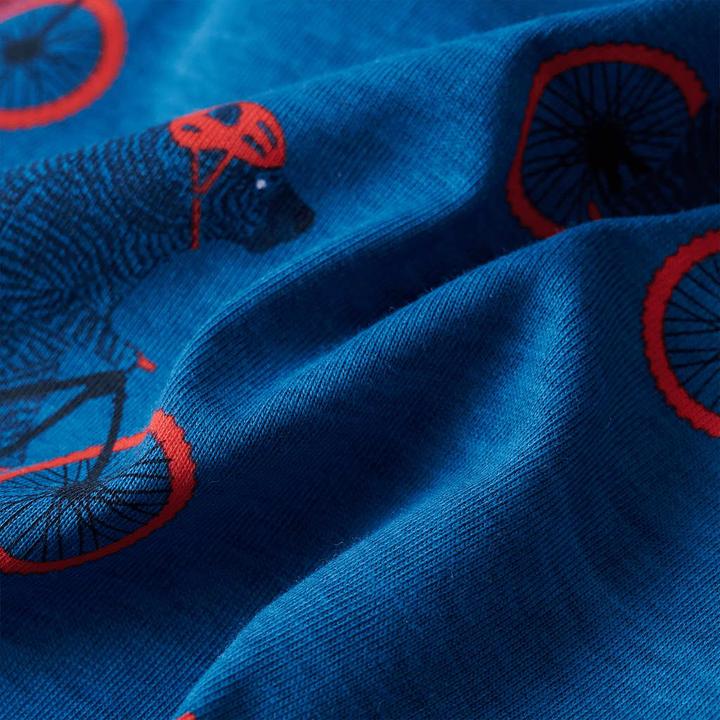 Produktbild VidaXL Kinderpyjama mit Langen Ärmeln Petrolblau 104,Material (104)