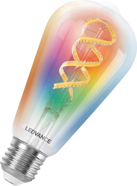Actual product image Ledvance SMART+ MATTER FILAMENT EDISON MULTICOLOR 4.8W 827...865 Multicolour E27 (E27, 4.80 W, 470 lm, 1 x, F)