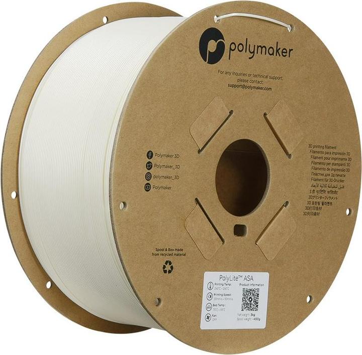Immagine prodotto Polymaker ASA 1,75mm NATURAL 3kg (ASA, 1.75 mm)