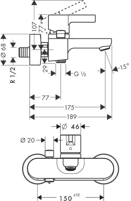 Produktbild hansgrohe Metris S Chrom