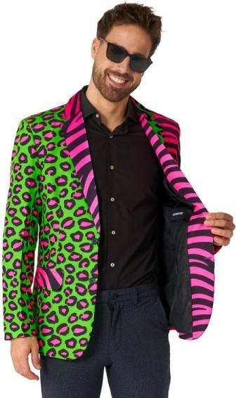 Actual product image OppoSuits Suitmeister Party Neon Blazer - Mannen Colbert - Multicolor - Halloween - Maat XXL (One size)