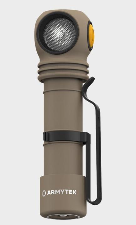 Produktbild ArmyTek Wizard C2 Pro Sand White LED Taschenlampe mit Gürtelclip akkubetrieben 2500lm 115g (11.20 cm, 2500 lm)