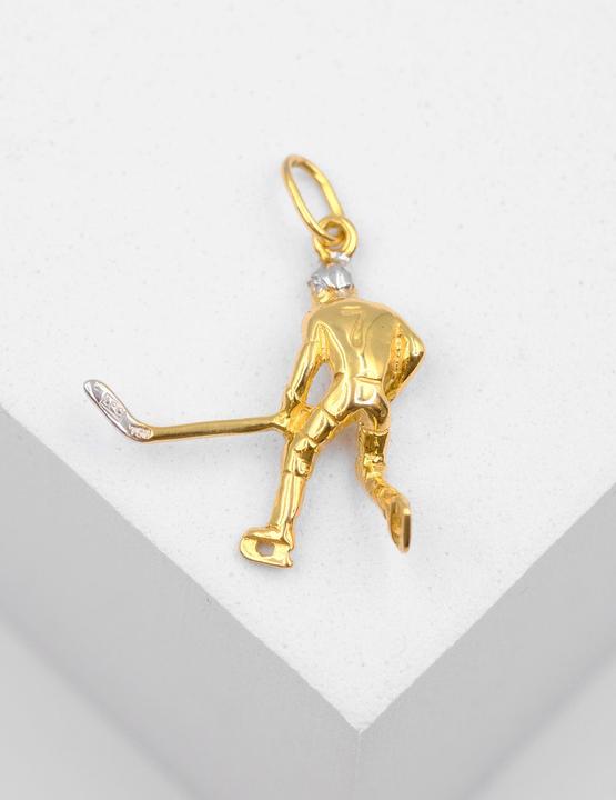 Image du produit Muau Hockey sur glace (750, Or jaune 18 carats, Or blanc)