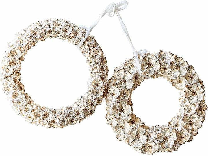 Produktbild Loberon Kranz 2er Set Marie antikweiss