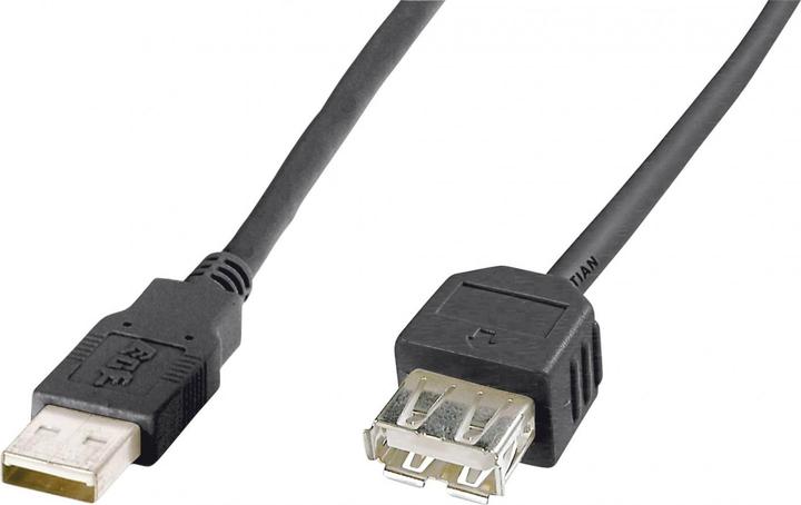 Actual product image Digitus USB 2.0 extension cable (1.80 m, USB 2.0)