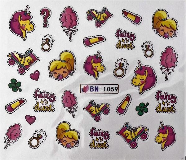 Nagellack24 Nail Art Sticker Wassertransfer 1059 (Nagellacktrockner)