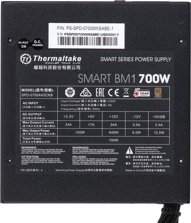 Actual product image Thermaltake Smart BM1 (700 W)