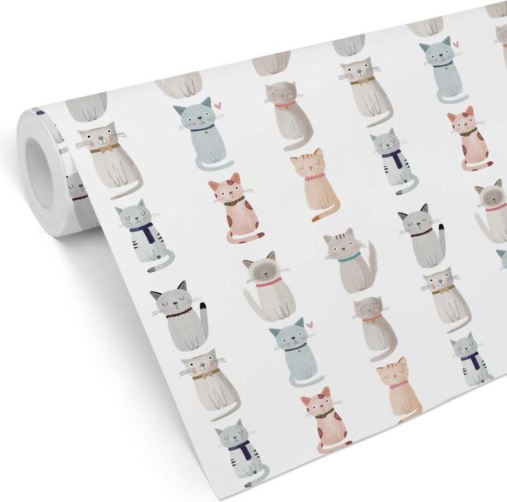 Actual product image Trenddeko Loske - Cat Family (1008 x 48 cm)