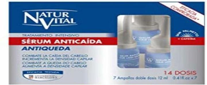 Image du produit NaturVital SERUM ANTICAÍDA tratamiento intensivo 7 ampollas x 12 ml (84 ml)