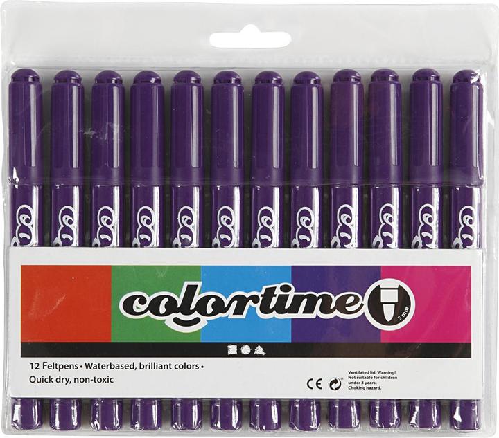 Actual product image Creativ Company Pair of jumbo pins, 12pcs. (Lilacs, 5 mm, 12 x)