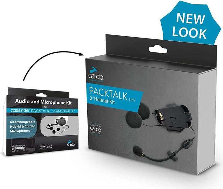 Actual product image Cardo Packtalk & Smartpack Helmet Kit (Set of 1)