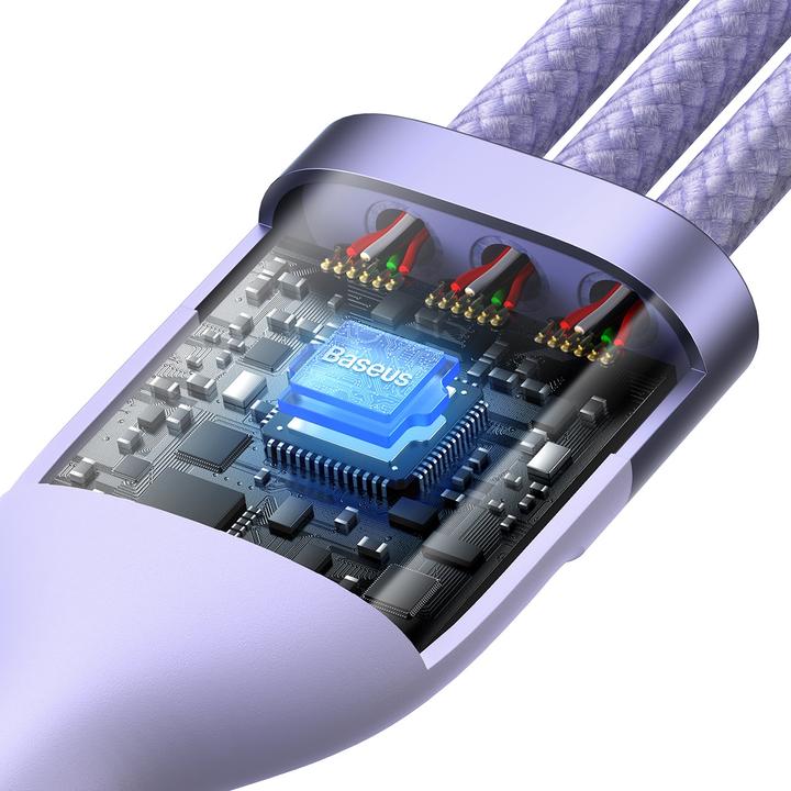 Image du produit Baseus USB C – USB C/Lightning/Micro USB (1.50 m, USB 3.2 Gen 1, 100 W)