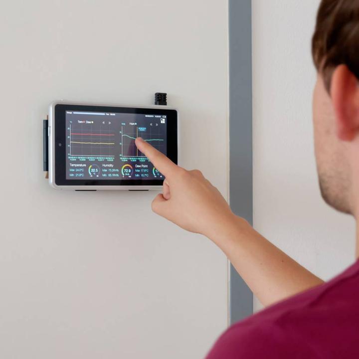 Produktbild PCE Instruments Datenlogger für Temperatur rel. Feuchte mit Bluetooth Interface und Touchscreen (Messgerätkoffer)