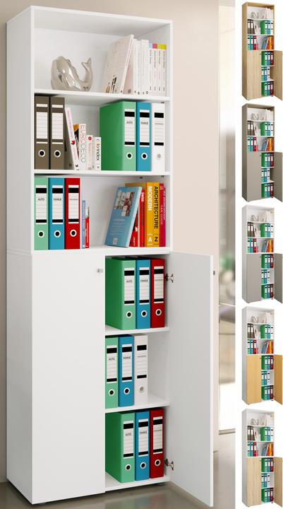 Produktbild VCM Büroschrank Aktenschrank Regal Lona 6f (70 x 40 x 220 cm)