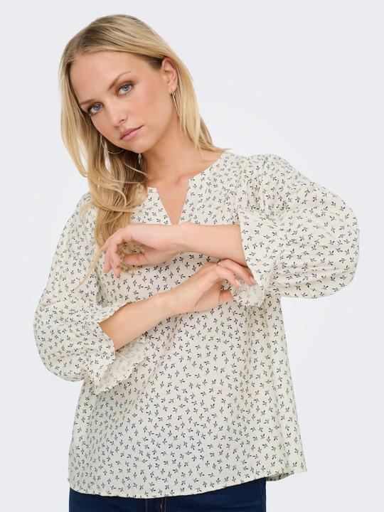 Produktbild JdY Normal geschnitten V-Ausschnitt Glockenärmel Top Top (M)