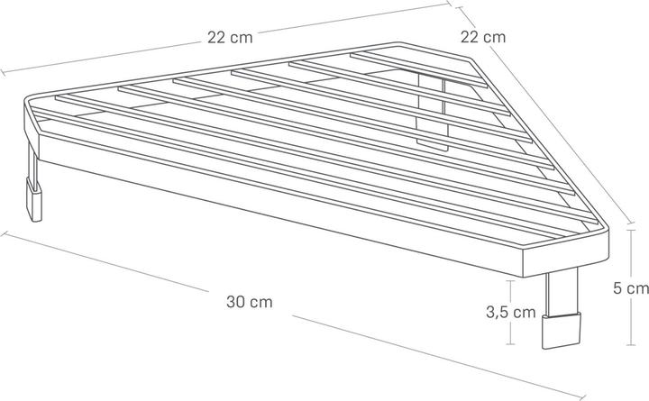 Actual product image Yamazaki TOWER cooker corner shelf