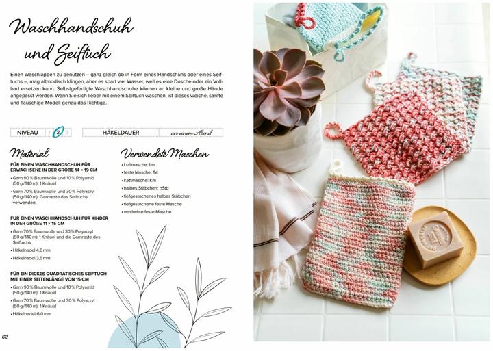 Produktbild Selbermachen: Häkelideen für Küche und Bad. Nachhaltig, umweltfreundlich, plastikfrei (Deutsch, Avril Crochett' prod., Constanze Ravel, 2023)