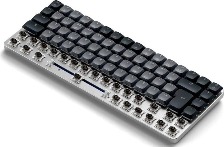 Actual product image Satechi SM1 Slim Mechanical Bacllit BT Keyboard German dark (DE, Cable, Wireless)