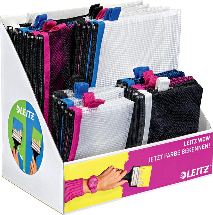 Actual product image Leitz Counterdisplay Traveller Zip Pouches WOW