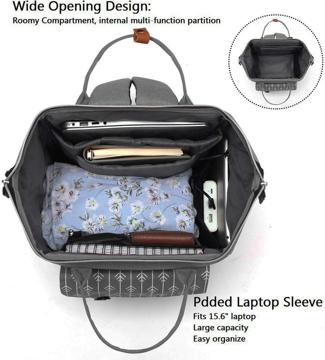 Produktbild Rjeu Laptoprucksack mit USB-Anschluss
