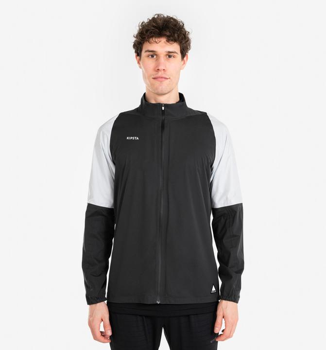 Produktbild Kipsta Damen/Herren Fussball Regenjacke - CLR weiss/schwarz (M)
