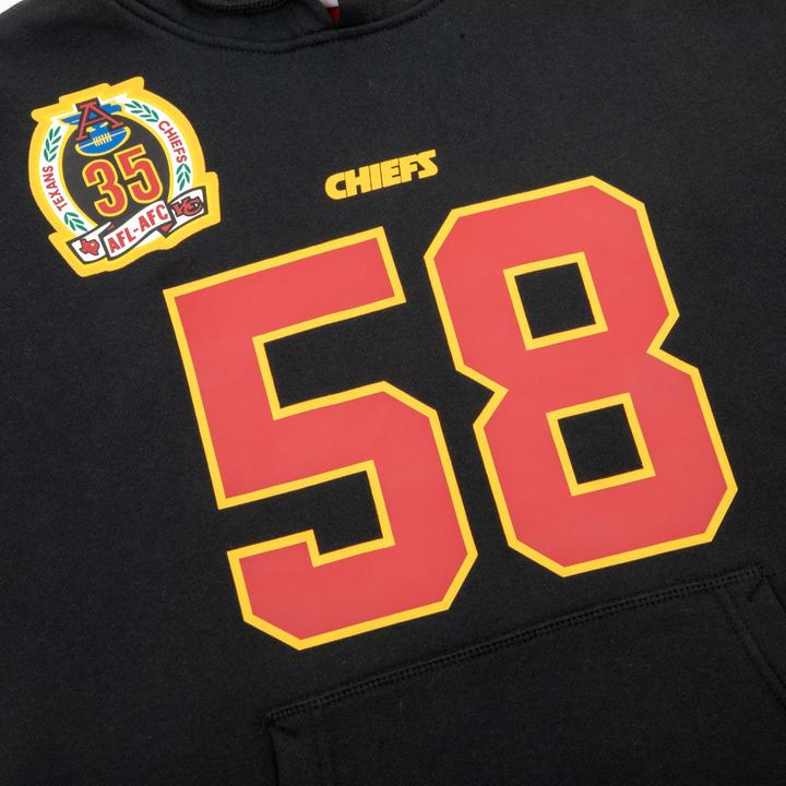 Immagine prodotto Mitchell & Ness M&N Felpa in pile NFL con cappuccio Kansas City Chiefs Derrick Thomas - L (L)
