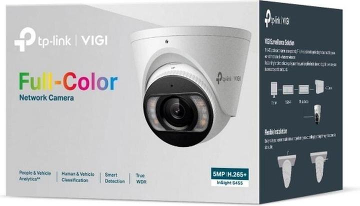 Actual product image TP-Link INSIGHT S455, CCTV security camera, Outdoor, Wired, 80 m, 120 dB, Ceiling (2880 x 1620 Pixels)
