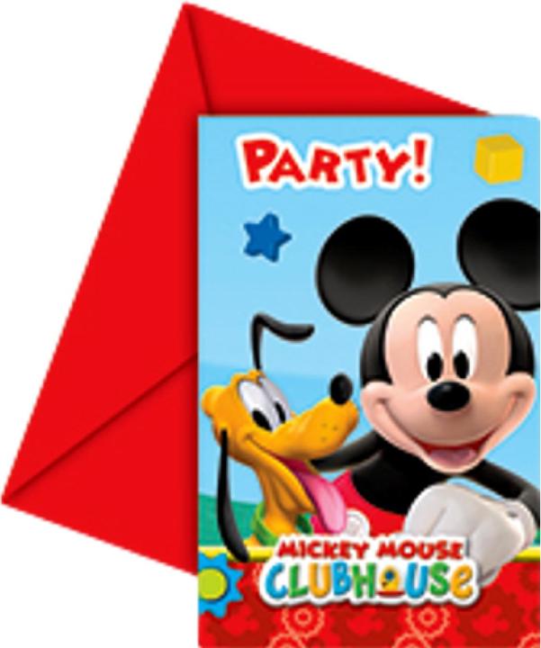 Produktbild Amscan Einladungs-Sets Mickey Mouse (6 Stk.)