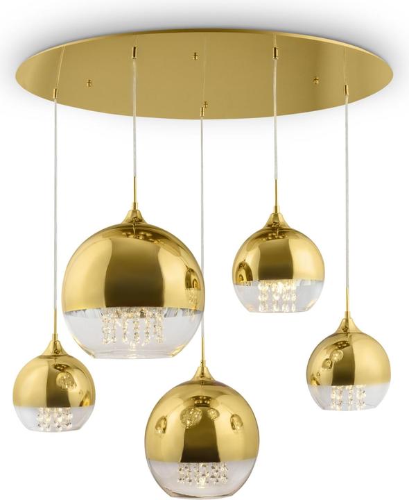 Actual product image Maytoni Fermi Pendant Light, Pendant Lamp 5x E27 Gold Glass (E27)
