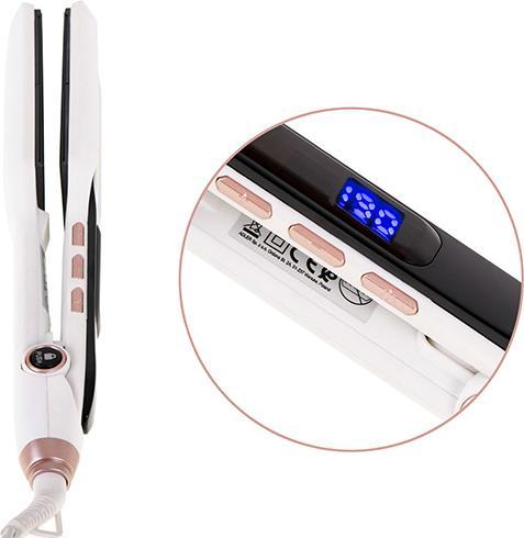 Produktbild ADL Camry CR 2316 hair styling tool Straightening iron Steam Black,White (Dampfglätteisen)