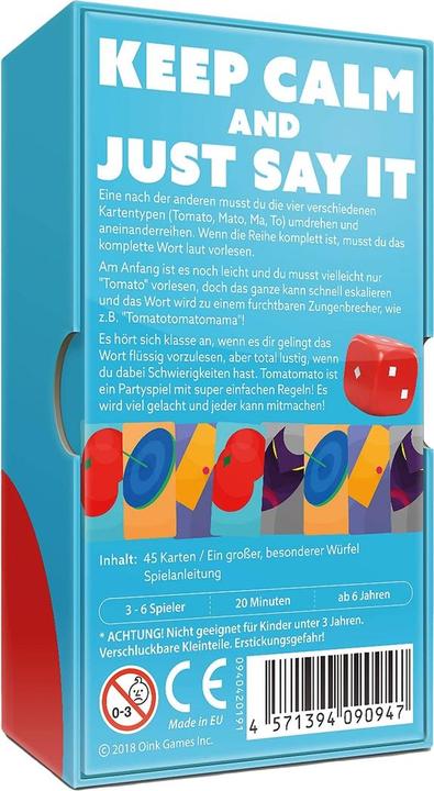 Image du produit Oink Games Tomatomato, d (Allemand)