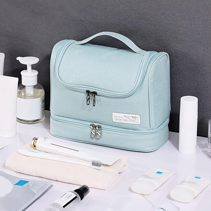 Actual product image Only-Bags.Store Separate dry and wet toiletry bag, travel cosmetics storage bag with a large
