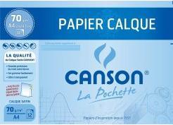 Image du produit Canson Papier transparent, satiné, DIN A4, 70 g/qm (A4)