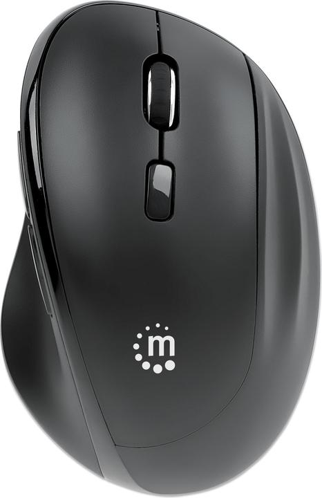 Produktbild Manhattan Ergonomische Wireless Maus mit 2-in-1 USB-Empfänger (Kabellos)