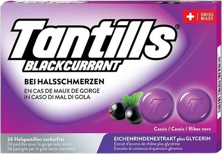 Tantills Halspastillen Blackcurr 24 Stk (24 Stück)