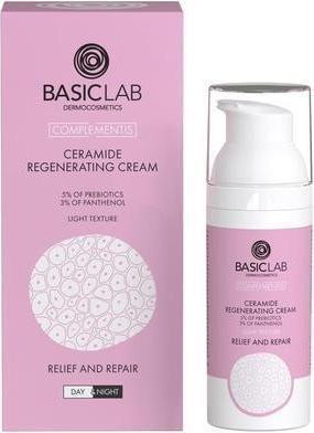 Actual product image BasicLab Complementis Ceramide Regenerating Cream 5% Prebiotic And 3% Panthenol Soothing And (50 ml, 24h cream)