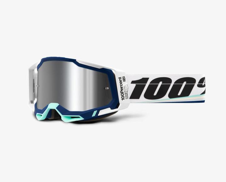 Actual product image 100% Racecraft 2 Goggle Arsham - Mirror Silver (Arsham Red, Silver)