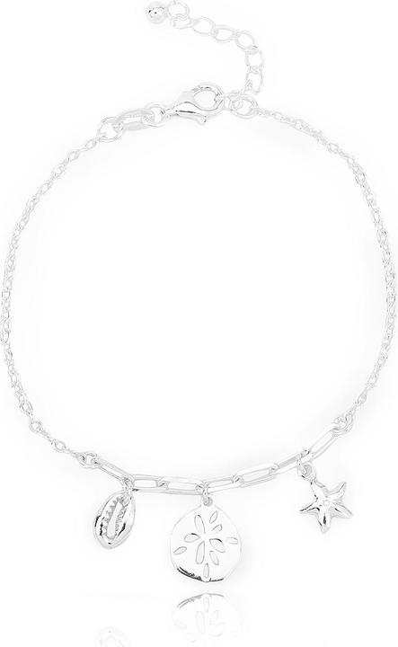 Leyda Fusskette Strand (Silber 925, 26 cm)