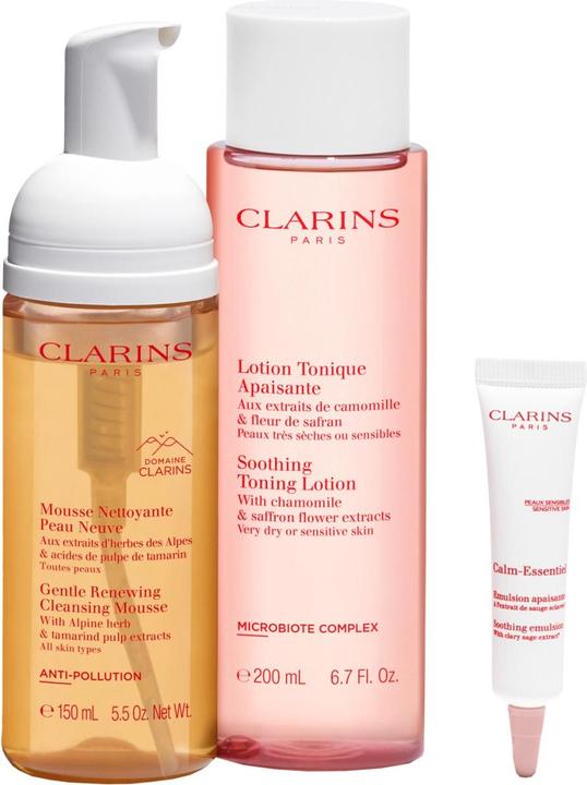 Actual product image Clarins Value Pack Premier Cleanser Sensitive (Cleaning cloths, 200 ml)