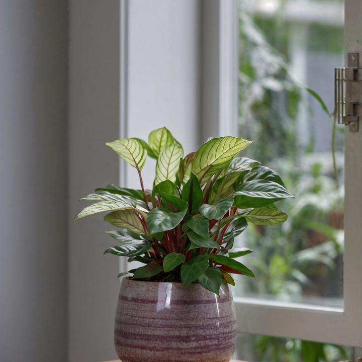 Image du produit Plant in a Box Ctenanthe Amagris - Plante à bandes (20 cm)