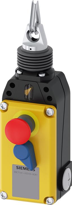 Produktbild Siemens Seilzugschalter mit Not-Halt, 3x M20x1,5, 1S+3Ö, Verrastung nach EN ISO 13850 3SE71411EG100CA1