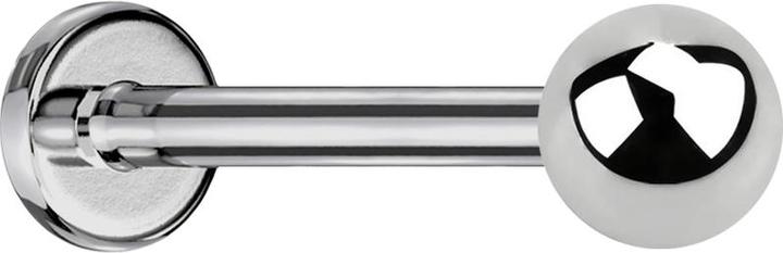 Star Piercing Sterlies Micro Labret Innengewinde silber Kugel silber (ohne Messing, Titan G23)