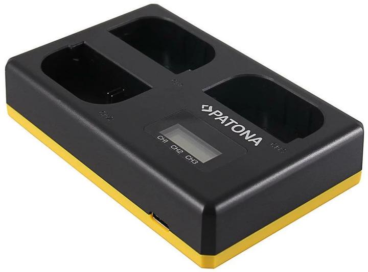 Immagine prodotto Patona Caricabatterie triplo Canon LP-E6 (Caricabatterie per fotocamere)