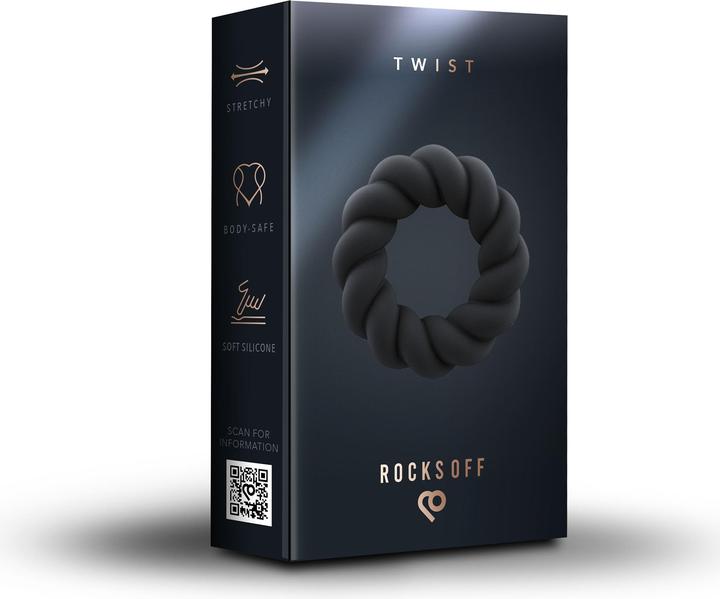 Produktbild Rocks-Off Twist - Non-Vibrating Cockring - Black