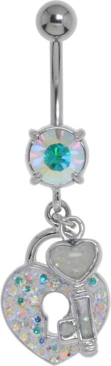 Immagine prodotto Bijouteria Piercing ventre (Acciaio chirurgico 316L, Vetro (di orologio), Ottone rodiato in ottone rodiato)
