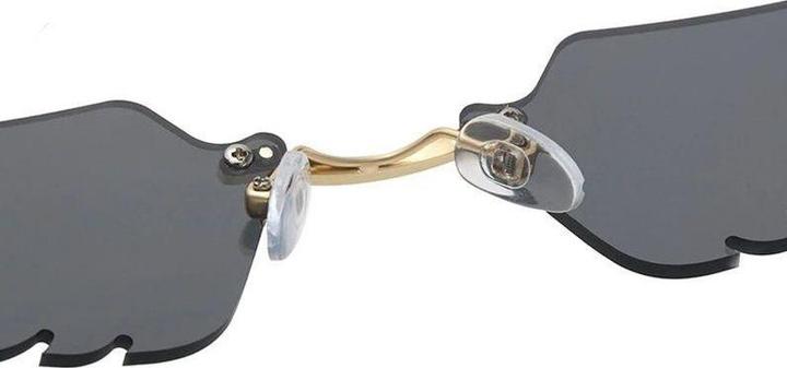JTI Einzigartige Sonnenbrille - Fires - Schwarz und Gold