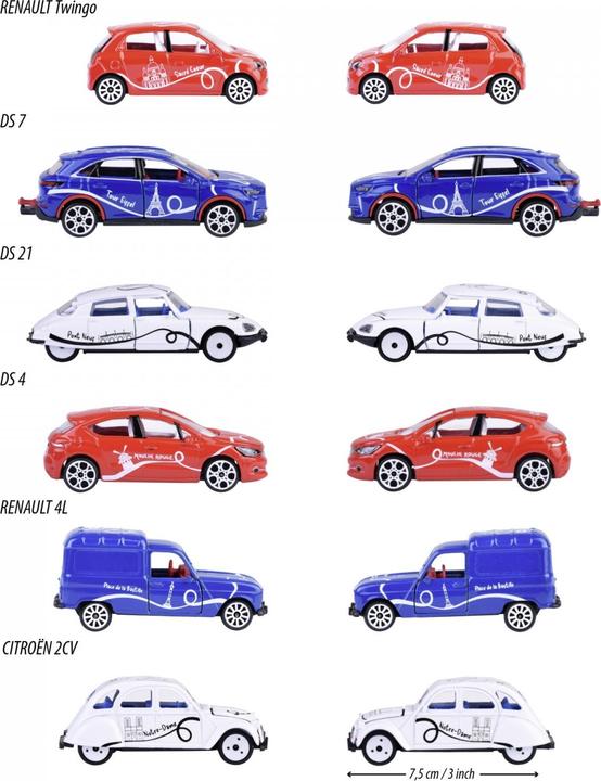 Image du produit Majorette French Touch Premium Cars, 6-sort.