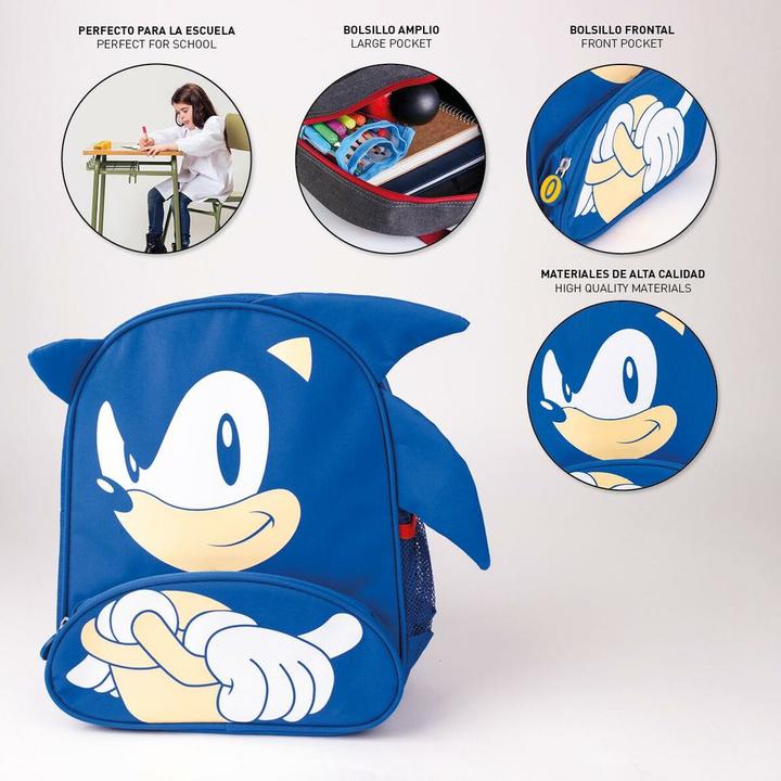 Actual product image Jakks Pacific Sonic - children's backpack school, blue