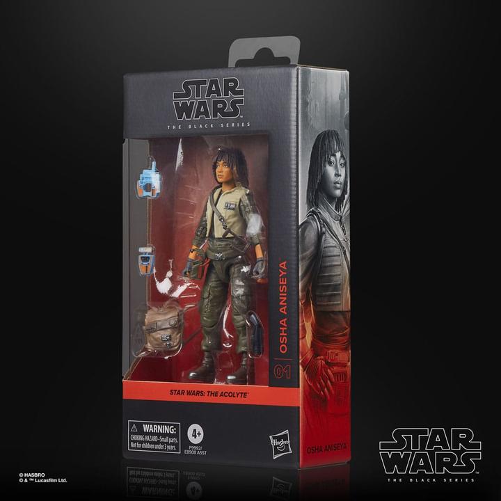 Actual product image Hasbro Star Wars: The Acolyte Black Series action figure Osha Aniseya 15 cm